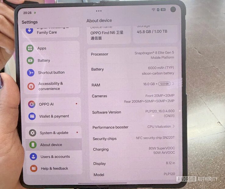 Oppo Find N6 shown globally with 'least noticeable foldable crease' - NotebookCheck.net News