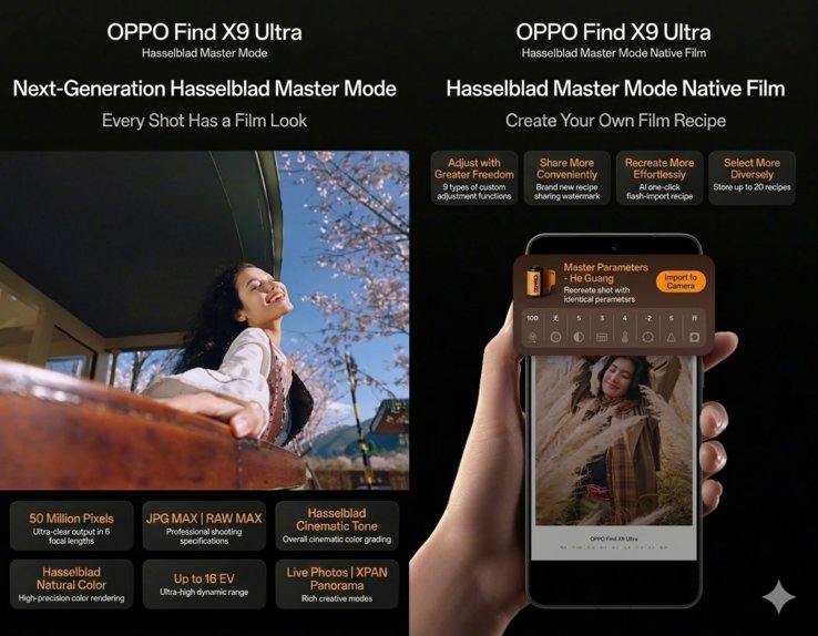 Oppo Find X9 Ultra - the revamped Hasselblad Master Mode.