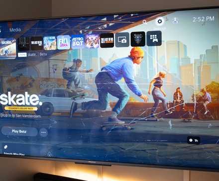 Hisense's U8H TV on a wall mount