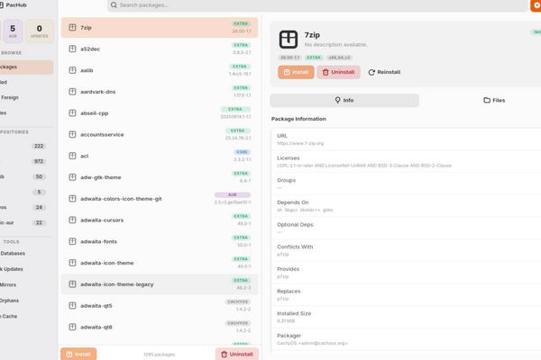 PacHub Brings GUI Package Management to Arch Linux