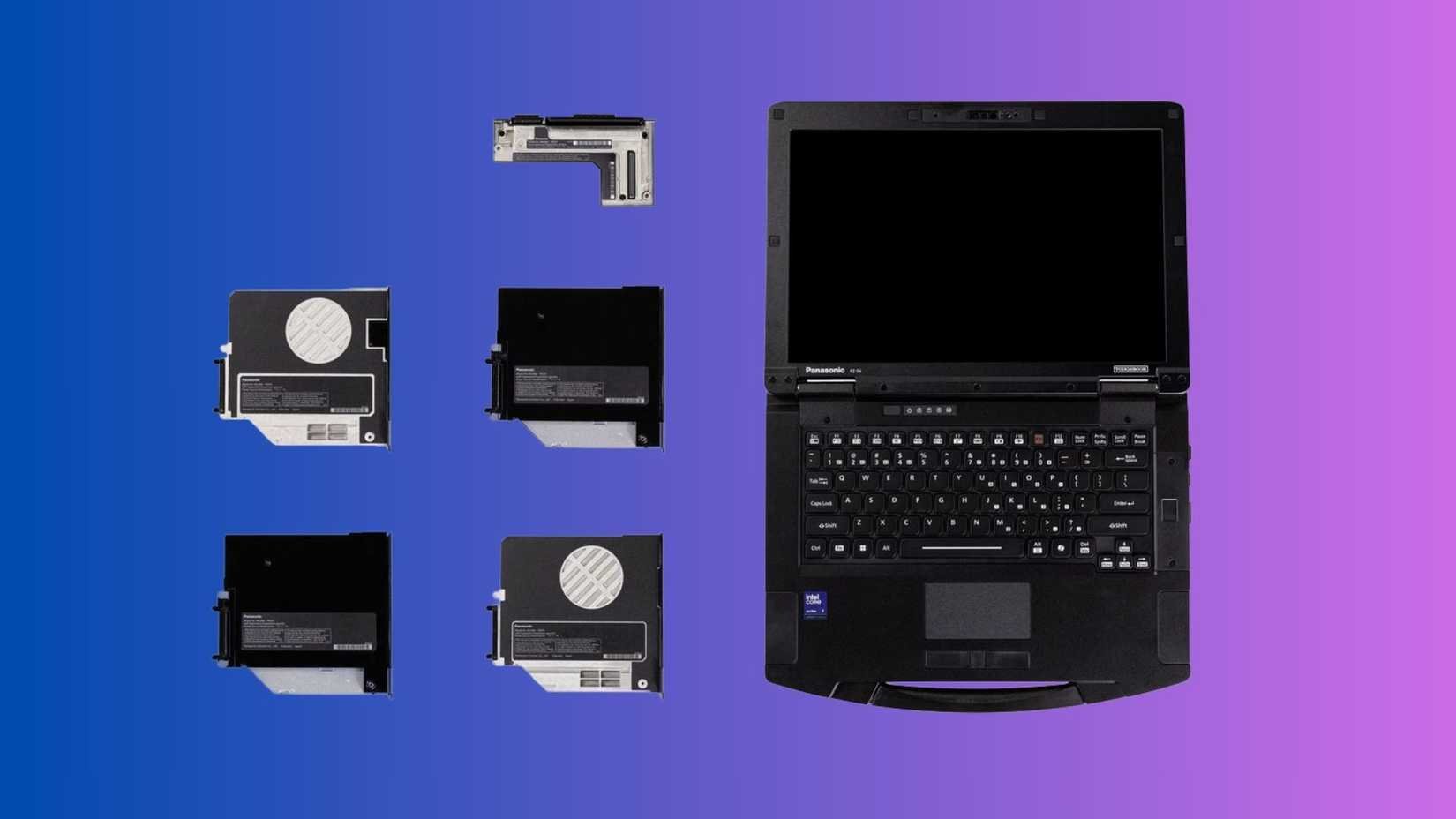 The Toughbook 56's modular parts 