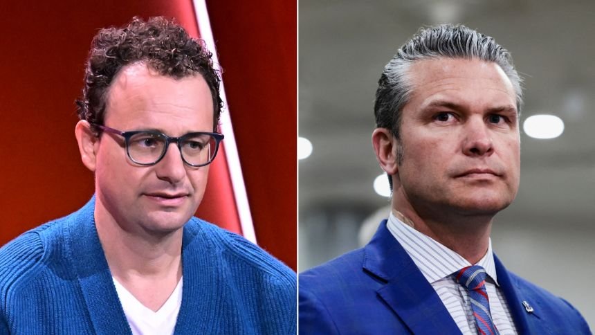 (L-R): Anthropic Co-founder and CEO Dario Amodei, US Defense Secretary Pete Hegseth.