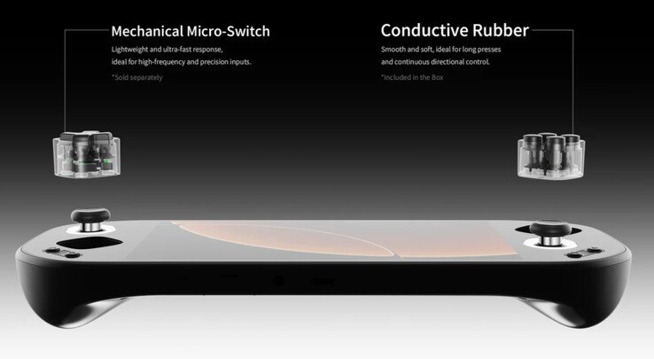 The Pocket Max supports swappable buttons like the Ayaneo 3.