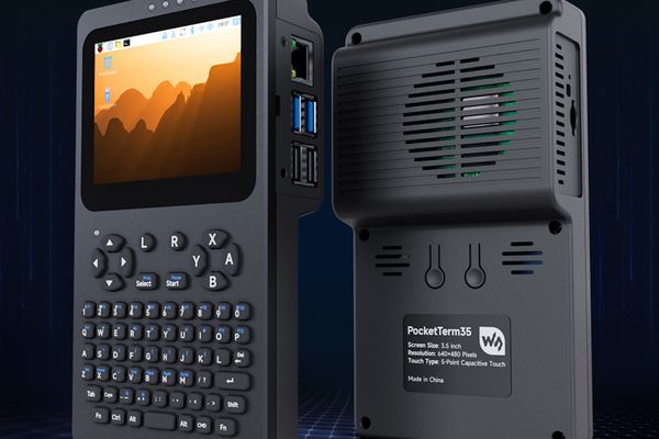 PocketTerm35: A Compact Raspberry Pi Handheld with Touchscreen and Keyboard