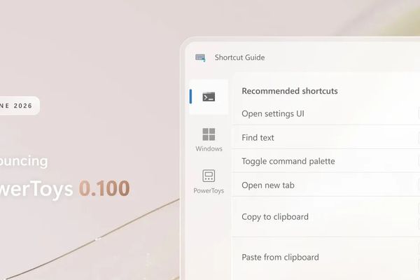 PowerToys 0.100 Lands With a Rebuilt Shortcut Guide, an Extension Gallery, and a Move to .NET 10