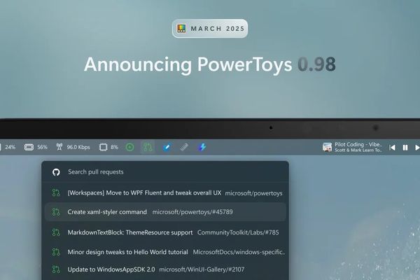 PowerToys 0.98: Enhanced Productivity Tools with New Keyboard Manager, Command Palette Dock and Improved CursorWrap
