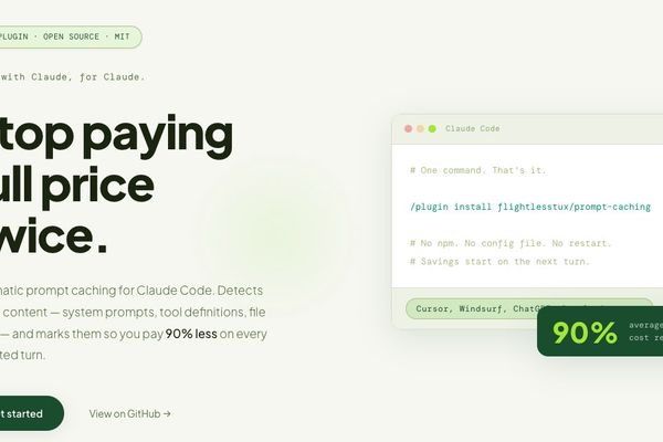 prompt-caching slashes Claude Code token costs by 90% with intelligent caching strategies