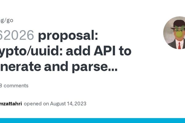 Go Proposes Adding UUID Support to Standard Library