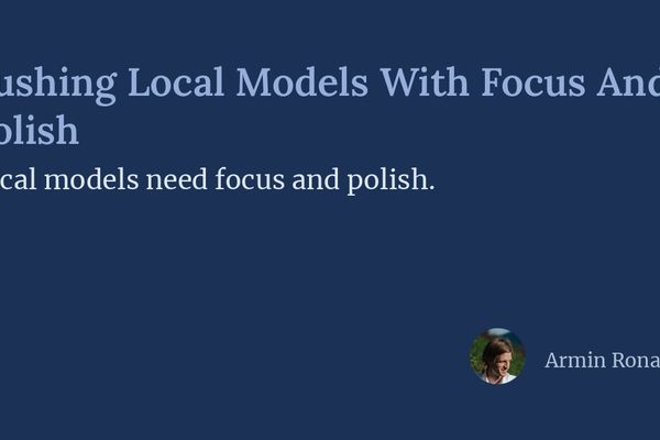 Local AI Models: Closing the Gap Between Runnable and Polished