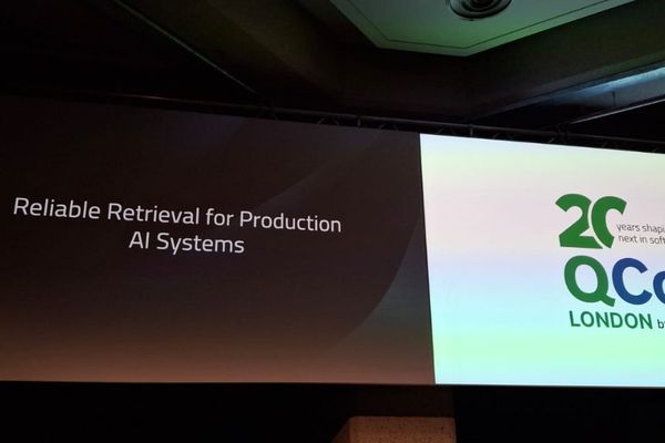 QCon London 2026: Reliable Retrieval for Production AI Systems