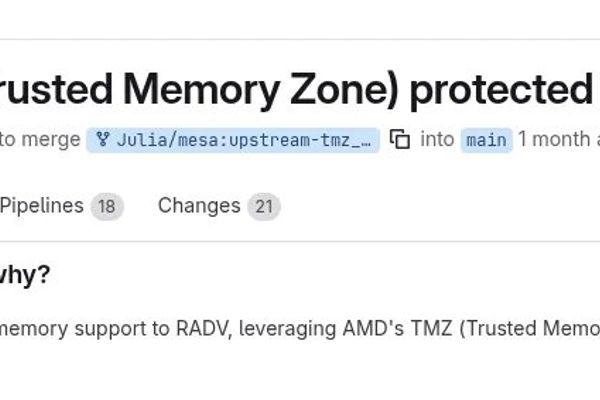 RADV Vulkan Driver Adds Memory Protection Using AMD Trusted Memory Zone