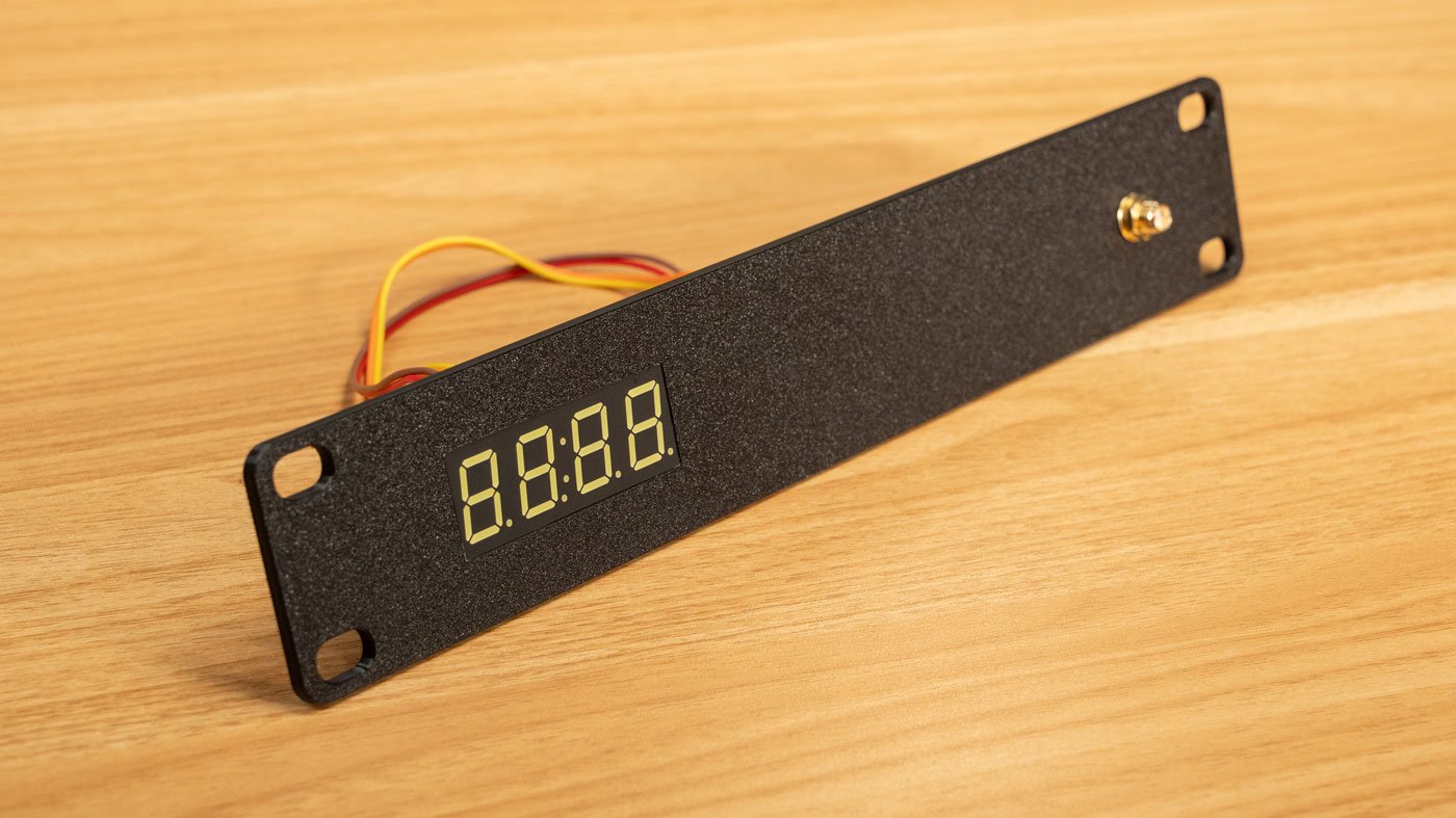 Raspberry Pi Pico GPS Clock - 1U 3D printed assembly