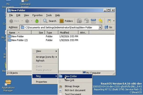 ReactOS Fixes Decades-Old File Manager Refresh Annoyance
