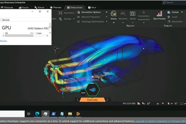 Ansys Discovery on Azure's AMD Radeon V710 GPUs: What Fractional GPU Allocation Means for Simulation Budgets