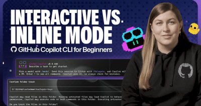 Decorative header image showing 'Interactive vs. inline mode'