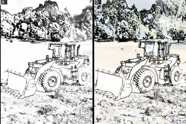Rendering Reality as 3D Line Art: Fusing Gaussian Splatting with Neural Drawing Techniques