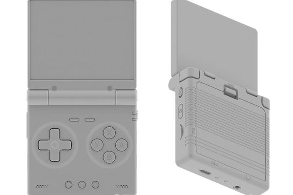 Miyoo Clamshell Handheld Renders Reveal Removable Battery and TrimUI-Inspired Design