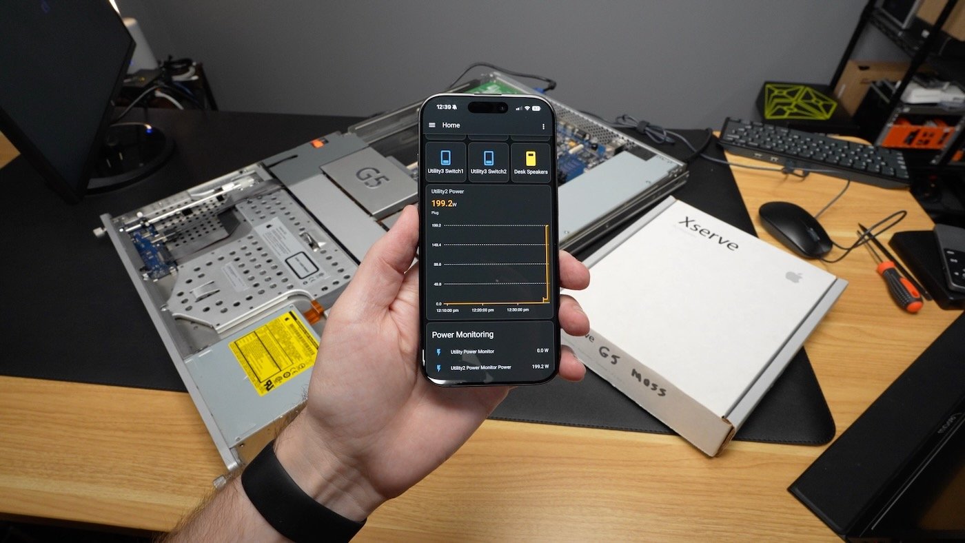 Xserve G5 power consumption - 200W