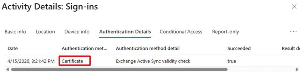Retirement of Direct Exchange ActiveSync Certificate-Based Authentication by End of 2026 | Microsoft Community Hub