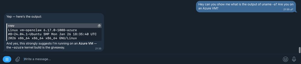 Run OpenClaw Agents on Azure Linux VMs (with Secure Defaults) | Microsoft Community Hub