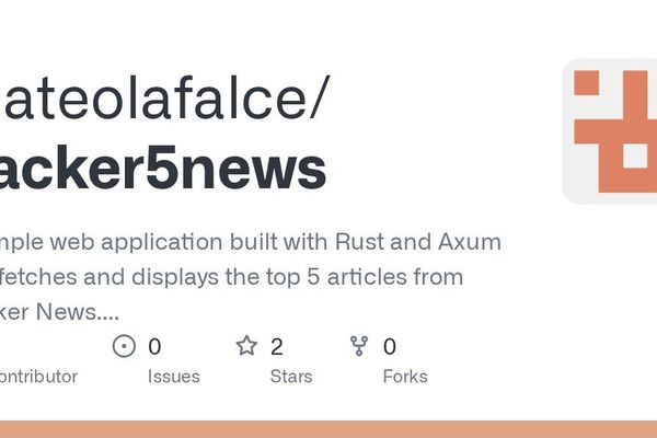 Rust-Powered Minimalism: Hacker5news Curates Only the Top 5 Hacker News Stories