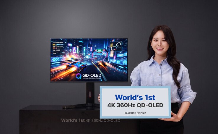 Samsung Display develops world’s first 4K 360Hz QD-OLED for monitors.