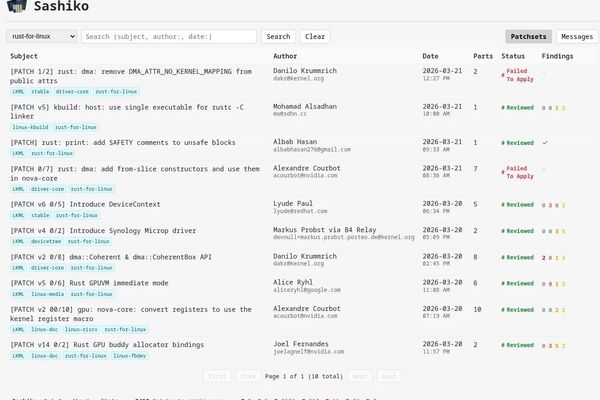 Sashiko Now Providing AI Reviews On Rust Code For The Linux Kernel