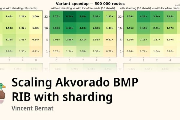 Scaling Akvorado's BMP RIB: Concurrency Through Intelligent Sharding
