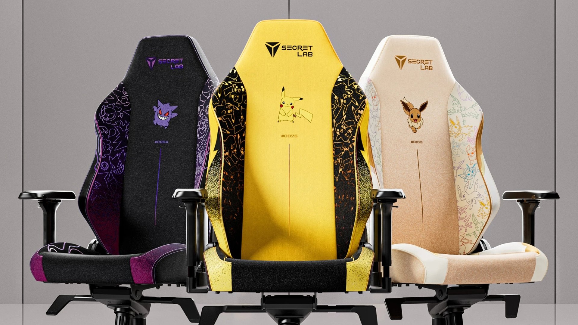 Secretlab x Pokemon gaming chairs