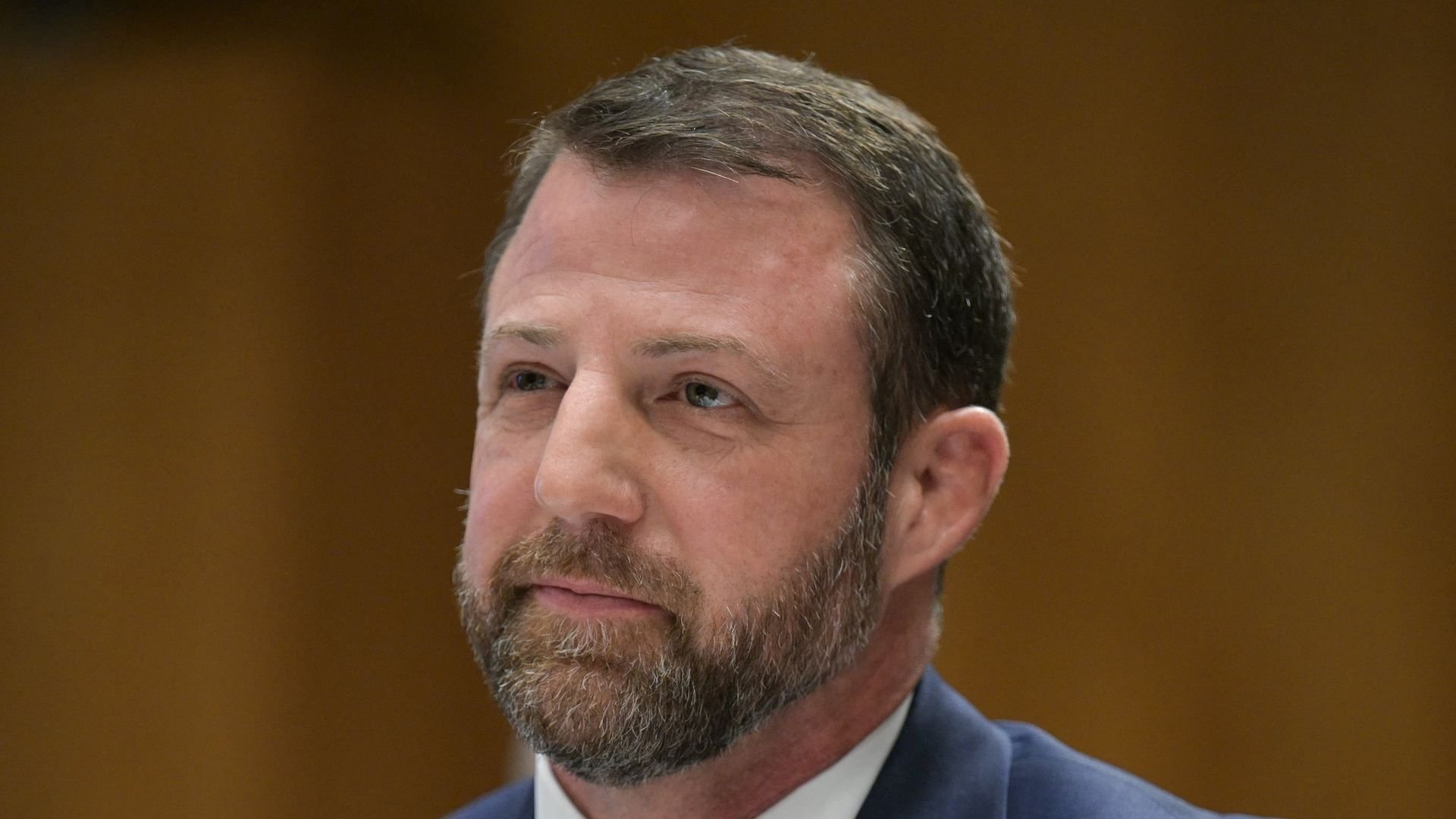 Sen. Markwayne Mullin at his confirmation hearing to be Homeland Security secretary on March 18.