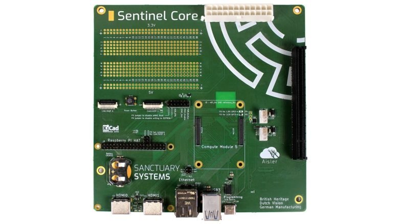 Sentinel Core mini ITX board lets you use a GPU with a Raspberry Pi CM5 (crowdfunding) - Liliputing