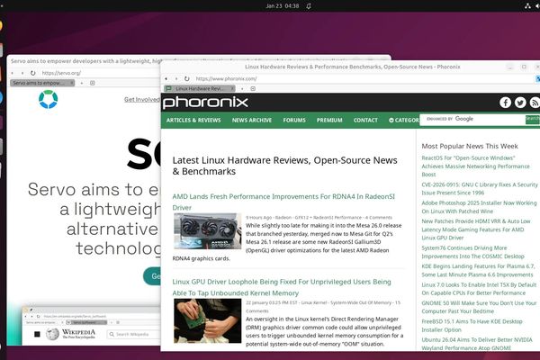 Servo Browser Engine Starts 2026 With Many Notable Improvements