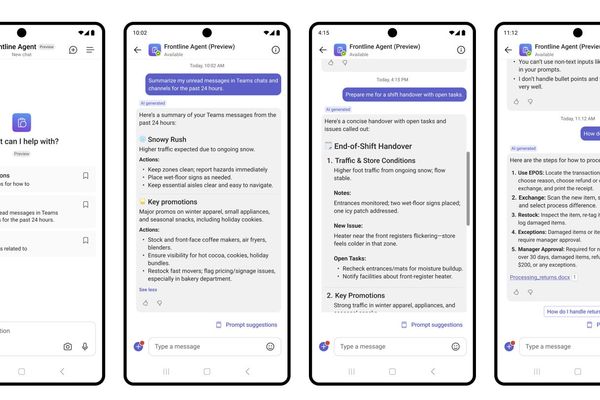 Microsoft Unveils AI-Powered Frontline Suite for Retail Efficiency