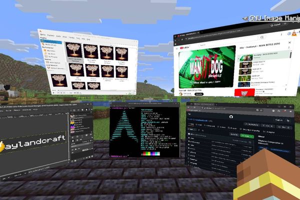 Someone built a full Wayland compositor inside Minecraft, and it actually works