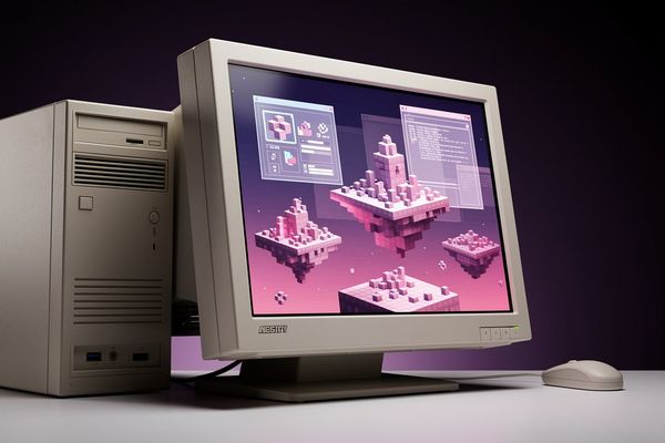 Someone got Windows 95 running in the newest sandbox game, Hytale