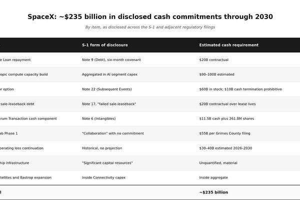 SpaceX’s S‑1 Reveals a $235 Billion Cash Gap – What the Numbers Actually Mean