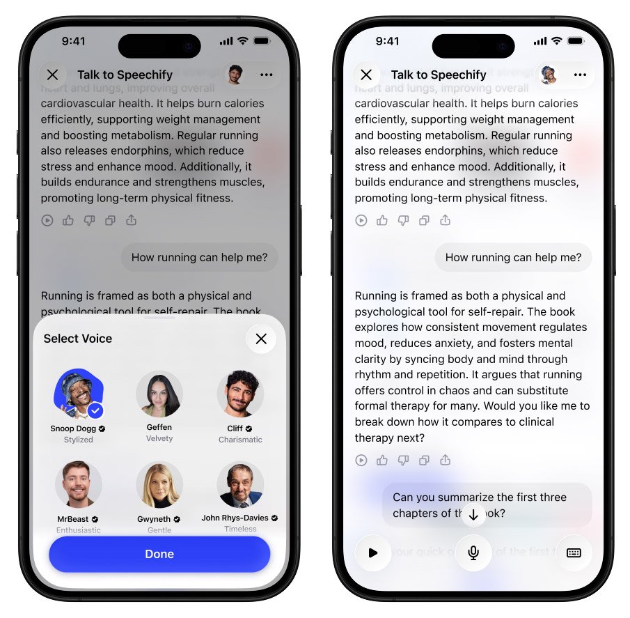 Speechify adds celebrity voices to its AI Voice Assistant - 9to5Mac