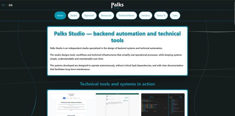 Autonomous billing and automation system running on a self-hosted infrastructure without SaaS dependencies