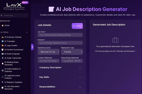 Streamline Hiring with LavX's AI Job Description Generator: Precision for Tech Leaders