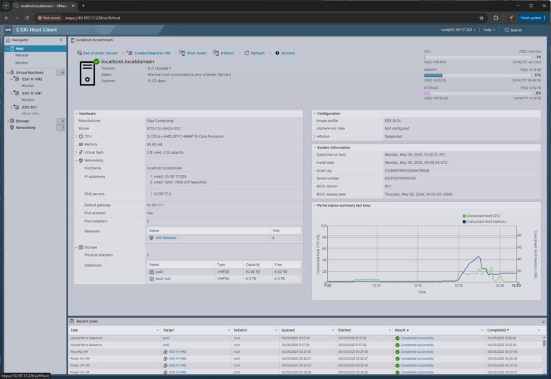 Gigabyte R113 C10 ESXi