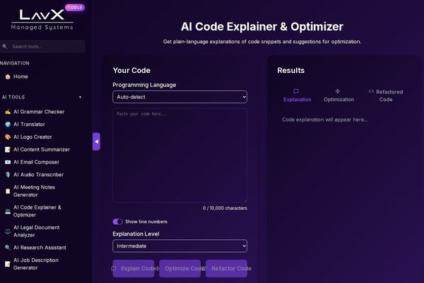 Supercharge Your Codebase: LavX's AI Code Explainer & Optimizer Cuts Through Complexity