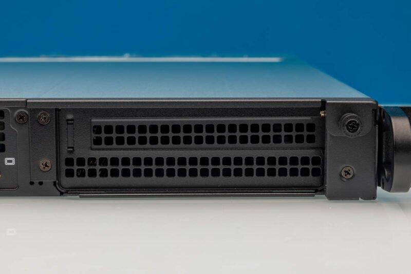 Supermicro SYS-112D-36C-FN3P front PCIe expansion opening