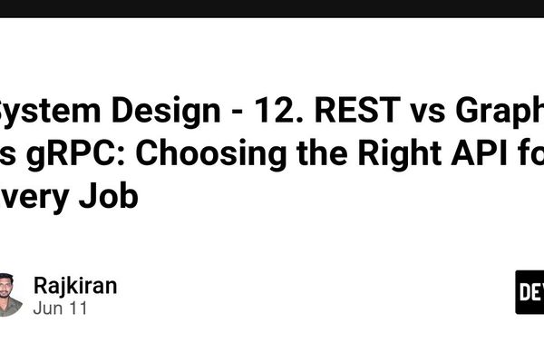 REST, GraphQL, and gRPC Are Architecture Decisions, Not API Fashion Choices