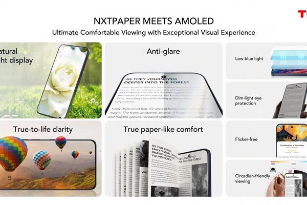 TCL's NXTPAPER AMOLED Displays Promise Paper-Like Comfort with Premium Performance