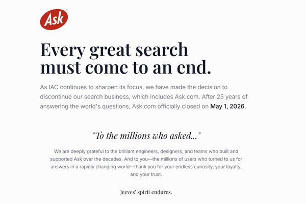 Ask.com Shuts Down as IAC Streamlines Portfolio, Ending a 27-Year Search Engine Journey