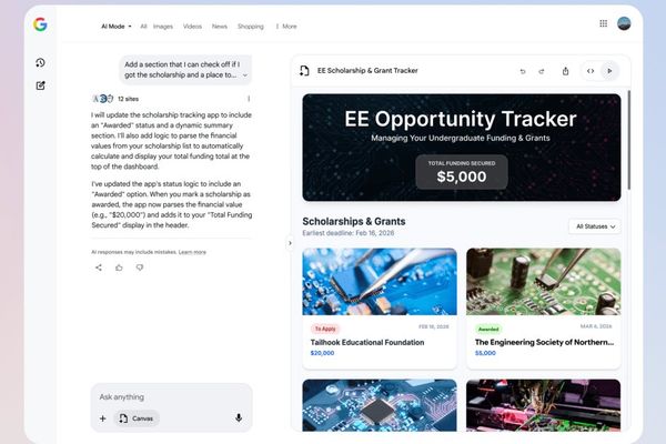 Google Expands Canvas Workspace to All US Users in AI Mode