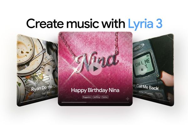Google Launches Lyria 3 Music Generator with Nano Banana Art in Gemini App