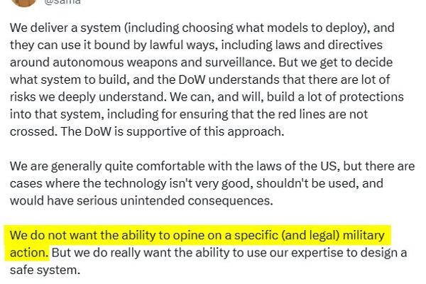 OpenAI's DOD Agreement: Legal Loopholes and Ethical Boundaries