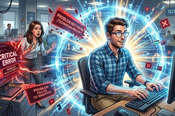 The 'Technician Aura': When Bugs Flee at the Sight of IT Support